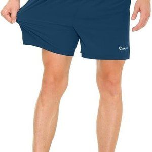 Cakulo Men's 5 Inch Running Shorts Quick Dry Athletic Workout Active Shorts 3XL